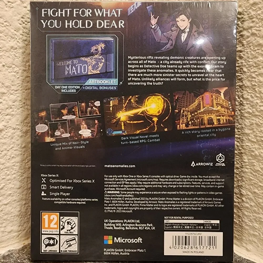 Game - Mato Anomalies (NEW) - Xbox One / Series X